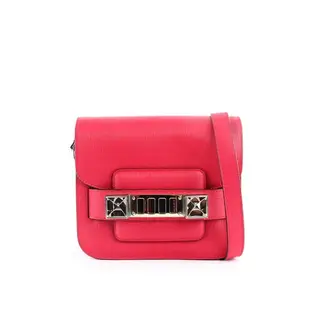 PROENZA SCHOULER TINY款 超mini小牛皮 PS11(金釦) (洋紅色)