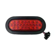 Fortpro 6" Red Oval Marker/Tail/Stop/Turn Led Light with 24 Leds and Red Lens |