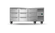 Skope ProSpec Nine Drawer Three Bay Underbench GN 1/1 Right Hand Fridge - Under Bench Fridges (PG11.UBR.3.D9.RH) - PG11.UBR.3.D9.RH