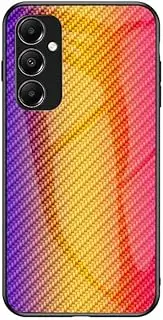 Compatible with Samsung Galaxy A73 5G Case,Anti-Drop 2 in 1 (PC Glass Back Panel+TPU) Phone Case Cover Glod