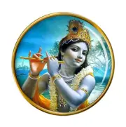 Krishna Youth Hindu Pin Badge