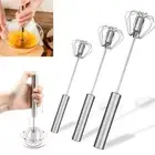 Mini Hand Press Whisk Hand Push Egg Beater Mixer Stainless Steel Blender Stirrer