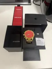 Nixon 51-30 Chrono Watch Red/Gold