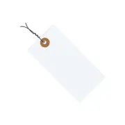 Tyvek Shipping Tags, Pre-Wired, 5 1/4" x 2 5/8", White, 1000/Case
