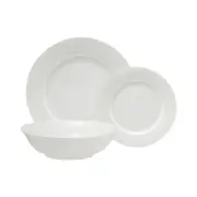 18pc Maxwell & Williams White Basics European Rim Porcelain Dinner Set