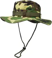 [UltraKey] Boonie Hat, Outdoor Wide Brim Sun Protect Hat, Double Layer Classic US Combat Army Style Bush Jungle Sun Cap for Fishing Hunting Camping