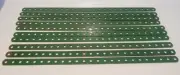 10 x Original Meccano Strip 25 holes in green (Part no.1)