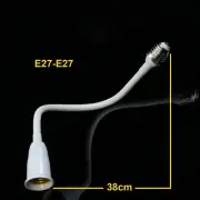 100pcs E27 to E27 LED Bulb Flexible Socket Extender with Silicone Cover 380mm