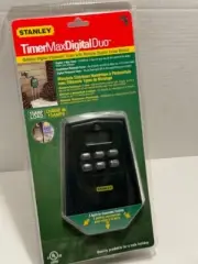 Stanley Timer Max Outdoor Digital Duo 3 Built In Grounded Outlets NEW