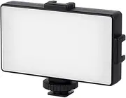 ADAI K104 Pocket Video Light P graphy Fill Light 3200K/5600K Bi-Color Tempe ure Dimmable CRI96 Built-in Battery with Dual Cold Shoe Mounts for Live Streaming Vlog Product P Video Black One Size