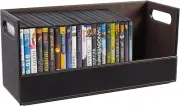 DVD Storage Box Movie Shelf Organizer Blu-Ray Video Game Cases Cds VHS Tape