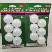 2 All Star Sports 6 Piece Table Tennis Ball Set Ping Pong Balls SEALED 12 Total
