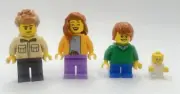 Lego Family Father Mother Son Baby Brand New! Fast Shipping