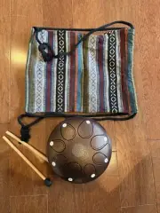 Steel Tongue Drum 20cm Steel Hand Drum,Drum Percussion for Meditation