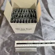 2500 Pcs SR8 Galvanized Wire Hog Ring Clips C Clip Fence Wire Ringer