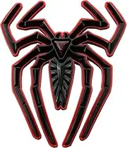 Spider Emblem Car Badge 3D Logo Replacement for Can Am Spyder Decals F-150 Silverado Sierra RAM Black Widow Edition (Black/Red Line)