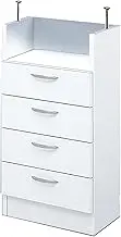 Noda Craft 380027 Noda Counter, White, Width 15.7 inches (40 cm), Storage, Baseboard Repellent, Home