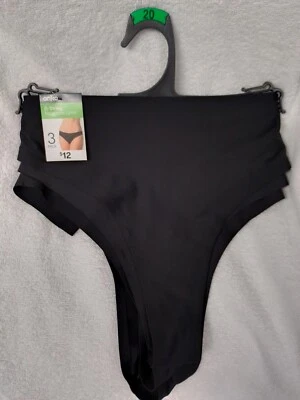 Ladies Size 18 G-strings. No Visible Lines. Anko. Black. Soft & comfy! LK!