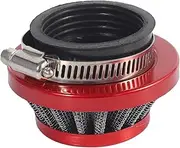 Tuperoymse 44Mm Air Filter for 47Cc 49Cc 2 Stroke Super Pocket Bike Upgrade Kit Mini Dirt Bike ATV Quad Aluminium Air Filter Set Red