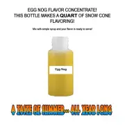 EGG NOG MIX SNOW CONE/SHAVED ICE FLAVOR CONCENTRATE MAKES 1 QUART