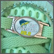 Fort Lauderdale 26.2 Marathon Runners Shoelace Shoe Charm or Zipper Pull