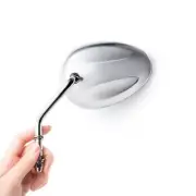 KiWAV Ellipse Short Chrome Aluminum Mirrors for HD Dyna Switchback