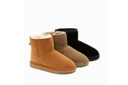 UGG Boots Genuine Australian Sheepskin Unisex Mini Classic Suede - BLACK