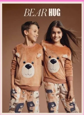 BNWT Peter Alexander Brown Bear Winter Pj Set - SIZE 2 Kids