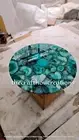 Green Agate Coffee Table Top, Agate Side Table Top, Christmas Gifts Sale Decors