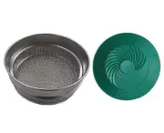 Gold Prospecting Gold Panning Sieve 2pc Set 32cm + Plastic Green 25cm Mini Pan