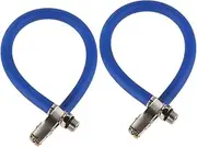 Gatuida 2pcs Tire Inflator Extension Hose Adaptor with Quick Release Clip On Locking Air Chuck with Tire Valve Extension Tube for Air Pump Compressor