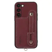 Litchi Texture Pu Leather+tpu+pc Rotating Card Holder Kickstand Phone Case For Samsung Galaxy S23+