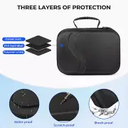 For Quest 3 Storage Bag Hard Protective Travel Carrying Case with Shoulder Strap