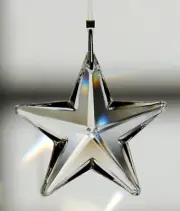 43mm Star Prism Austrian Crystal Clear Pendant Prism Suncatcher 1-2/3"