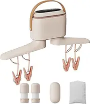 Portable Dryer,Folding Hanger Dryer,Shoe Dryer,140w Multifunctional Clothes Drying,Max Load Capacity 5kg,With Timer&high/Low Temperature,For Apartments,Dorms,Travel,Off-White
