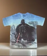 Star Wars Storm Trooper Darth Vader T Shirt Sz M 2-Sided Polyester Mad Engine