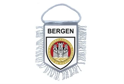 Mini banner flag pennant window mirror cars country banner bergen norway