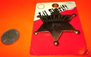 Vintage NOS Brass Lil' SHERIFF STAR BADGE Engraved WITH NAME GINA