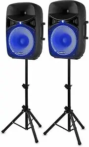 [Vonyx] VPS152A 1000W Speaker Set with Stands
