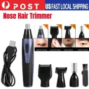Men Beard Nose Ear Trimmer Hair Clipper Grooming Electric Shaver Set Travel New