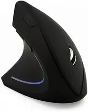 Multi-Device Ergonomic Bluetooth Mouse, 2.4GHz Rechargeable Wireless Vertical Mouse for PC, Laptop.