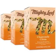 Mighty Leaf Tea Chamomile Citrus 15-Count Whole Leaf Pouches Pack of 3