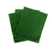 Set of 3 Green Artificial Grass Puppy Pads Reusable Pet Training Pads