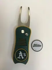 Oakland A's Switchblade Divot Tool, BONUS Marker, NEW
