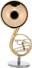 BESPORTBLE Miniature Brass Horn Children's Music Toy Mini French Horn Model for Training