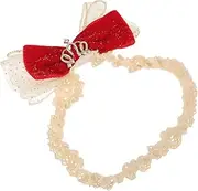 Vaguelly Bow Headband Elastic Hairband for Birthdays Weddings and Photo Shoots Lightweight Comfortable Versatile Hair Accessory