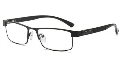 Metal Reading Glasses - Alloy Frame Clear Lenses Multiple Diopters HMC 1.0-3.0