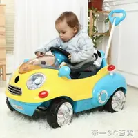 在飛比找樂天市場購物網優惠-兒童電動車四輪遙控汽車卡通車搖搖車手推車小孩寶寶玩具車可坐人