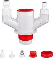 Versatile Sink Pipe Adapter Innovative Backflow Prevention Solution Separate Grease & Food Waste Simple Installation