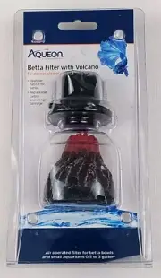 Aqueon Betta Filter Volcano Replaceable Carbon & Sponge Cartridge Aquarium NEW